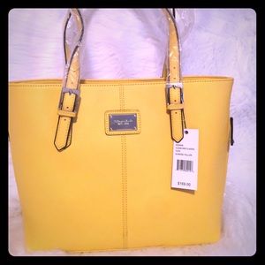 Tignanello Clean & classic tote in Sunrise Yellow